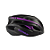 CAPACETE PRETO/ROXO FOSCO MTB ZERAY  INMOLD C/ LENTE C/ LED TAMANHO M (54-57) - Imagem 1