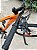 BICICLETA MTB ARO (29) OXS ALUMINIO 21 VELOCIDADES FREIO DISC MECÂNICO 15 (P) LARANJA/VINHO - Imagem 7