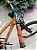 BICICLETA MTB FREERIDE ARO (26) VIKINGX TUFF-X30 CAMBIO 7 VELOCIDADES (1X7) FREIO DISC HIDRAULICO COR LARANJA  (USADA) - Imagem 6