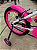 BICICLETA ARO (16) FEMININA COR BRANCA/ROSA S/MARCHA FREIO V-BRAKE MARCA VELOOH PERSONALIZADA - Imagem 2