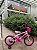 BICICLETA ARO (16) FEMININA COR BRANCA/ROSA S/MARCHA FREIO V-BRAKE MARCA VELOOH PERSONALIZADA - Imagem 1