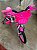 BICICLETA ARO (16) FEMININA COR BRANCA/ROSA S/MARCHA FREIO V-BRAKE MARCA VELOOH PERSONALIZADA - Imagem 8