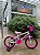 BICICLETA ARO (16) FEMININA COR BRANCA/ROSA S/MARCHA FREIO V-BRAKE MARCA VELOOH PERSONALIZADA - Imagem 1
