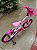 BICICLETA ARO (16) FEMININA COR BRANCA/ROSA S/MARCHA FREIO V-BRAKE MARCA VELOOH PERSONALIZADA - Imagem 10
