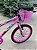 BICICLETA ARO (20) FEMININA COR ROSA/ROSA S/MARCHA FREIO V-BRAKE MARCA VELOOH - Imagem 3
