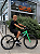 BICICLETA ARO (24) MASCULINA COR PRETO/VERDE S/MARCHA FREIO V-BRAKE MARCA VELOOH - Imagem 1