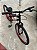 BICICLETA ARO (24) MASCULINA COR VERMELHO/PRETO S/MARCHA FREIO V-BRAKE MARCA VELOOH - Imagem 7