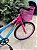 BICICLETA ARO (24) FEMININA COR ROSA/AZUL S/MARCHA FREIO V-BRAKE MARCA VELOOH - Imagem 4