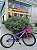 BICICLETA ARO (24) FEMININA COR LILAS/ROSA S/MARCHA FREIO V-BRAKE MARCA VELOOH - Imagem 1