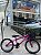 BICICLETA ARO (20) FEMININA COR PINK S/ MARCHA FREIO V-BRAKE COM CESTA MILANO FAST - Imagem 1