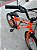 BICICLETA ARO (20) MASCULINA COR CROMOCOLOR LARANJA S/MARCHA FREIO V-BRAKE MARCA MILANO FREESTYLE - Imagem 7