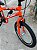BICICLETA ARO (20) MASCULINA COR CROMOCOLOR LARANJA S/MARCHA FREIO V-BRAKE MARCA MILANO FREESTYLE - Imagem 6