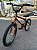 BICICLETA ARO (20) MASCULINA COR CROMOCOLOR DOURADA S/MARCHA FREIO V-BRAKE MARCA MILANO FREESTYLE - Imagem 9