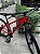 BICICLETA MTB ARO (29) HOUSTON KAMP CÂMBIO SHIMANO 21VELOCIDADES (3X7) FREIO DISC MECÂNICO TAMANHO 15 (P) VERMELHO/AZUL - Imagem 2