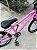 BICICLETA ARO (20) FEMININA COR ROSA S/ MARCHA FREIO V-BRAKE COM CESTA MILANO FAST - Imagem 6