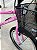 BICICLETA ARO (20) FEMININA COR ROSA S/ MARCHA FREIO V-BRAKE COM CESTA MILANO FAST - Imagem 7