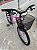 BICICLETA ARO (20) FEMININA COR ROSA S/ MARCHA FREIO V-BRAKE COM CESTA MILANO FAST - Imagem 4