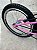 BICICLETA ARO (20) FEMININA COR ROSA S/ MARCHA FREIO V-BRAKE COM CESTA MILANO FAST - Imagem 2