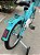 BICICLETA ARO (16) FEMININA AZUL TURQUEZA S/MARCHA FREIO V-BRAKE MILANO AURA - Imagem 9