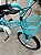 BICICLETA ARO (16) FEMININA AZUL TURQUEZA S/MARCHA FREIO V-BRAKE MILANO AURA - Imagem 3