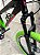 BICICLETA MTB FREERIDE ARO (26) VIKINGX TUFF X-44 CAMBIO 8 VELOCIDADES (1x8) FREIO DISC HIDRÁULICO COR PRETO/VERDE - Imagem 8
