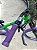 BICICLETA MTB FREERIDE ARO (26) VIKINGX TUFF-X44 CAMBIO 8 VELOCIDADES (1X8) FREIO DISC HIDRAULICO COR VERDE/ROXO - Imagem 8