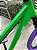 BICICLETA MTB FREERIDE ARO (26) VIKINGX TUFF-X44 CAMBIO 8 VELOCIDADES (1X8) FREIO DISC HIDRAULICO COR VERDE/ROXO - Imagem 4