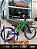 BICICLETA MTB FREERIDE ARO (26) VIKINGX TUFF-X44 CAMBIO 8 VELOCIDADES (1X8) FREIO DISC HIDRAULICO COR VERDE/ROXO - Imagem 1