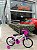 BICICLETA ARO (16) FEMININA COR BRANCO/PINK S/MARCHA V-BRAKE MARCA MILANO GROW UP - Imagem 1