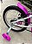 BICICLETA ARO (16) FEMININA COR BRANCO/PINK S/MARCHA V-BRAKE MARCA MILANO GROW UP - Imagem 2