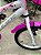 BICICLETA ARO (16) FEMININA COR BRANCO/PINK S/MARCHA V-BRAKE MARCA MILANO GROW UP - Imagem 4