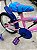 BICICLETA ARO (16) FEMININA COR ROSA/LILAS/AZUL S/MARCHA V-BRAKE MARCA MILANO CARTOON ALOHA - Imagem 5