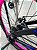 BICICLETA MTB FREERIDE ARO (26) VIKINGX TUFF X-25 CAMBIO 7VELOCIDADES (1X7) FREIO DISCO MECÂNICO COR PRETO/ROSA - Imagem 4