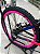 BICICLETA MTB FREERIDE ARO (26) VIKINGX TUFF X-25 CAMBIO 7VELOCIDADES (1X7) FREIO DISCO MECÂNICO COR PRETO/ROSA - Imagem 3