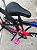 BICICLETA MTB FREERIDE ARO (26) VIKINGX TUFF X-25 CAMBIO 7VELOCIDADES (1X7) FREIO DISCO MECÂNICO COR PRETO/ROSA - Imagem 9