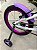 BICICLETA ARO (16) FEMININA COR BRANCA/LILAS S/MARCHA FREIO V-BRAKE MARCA VELOOH BABY - Imagem 2