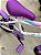 BICICLETA ARO (16) FEMININA COR BRANCA/LILAS S/MARCHA FREIO V-BRAKE MARCA VELOOH BABY - Imagem 6