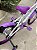 BICICLETA ARO (16) FEMININA COR BRANCA/LILAS S/MARCHA FREIO V-BRAKE MARCA VELOOH BABY - Imagem 9