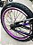 BICICLETA ARO (20) MASCULINA COR PRETO/VIOLETA S/MARCHA FREIO V-BRAKE MARCA VELOOH CROSS - Imagem 2