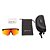 OCULOS CICLISMO MAGNET DUAS LENTES PRETO/VERMELHO - Imagem 4
