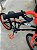 BICICLETA ARO (20) MASCULINA COR PRETO/LARANJA NEON S/MARCHA FREIO V-BRAKE MARCA VELOOH CROSS - Imagem 7