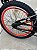 BICICLETA ARO (20) MASCULINA COR PRETO/LARANJA NEON S/MARCHA FREIO V-BRAKE MARCA VELOOH CROSS - Imagem 2