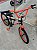 BICICLETA ARO (20) MASCULINA COR PRETO/LARANJA NEON S/MARCHA FREIO V-BRAKE MARCA VELOOH CROSS - Imagem 9