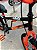 BICICLETA ARO (20) MASCULINA COR PRETO/LARANJA NEON S/MARCHA FREIO V-BRAKE MARCA VELOOH CROSS - Imagem 8