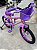 BICICLETA ARO (16) FEMININA COR ROSA/LILAS S/MARCHA FREIO V-BRAKE MARCA VELOOH BABY - Imagem 7