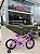 BICICLETA ARO (16) FEMININA COR ROSA/LILAS S/MARCHA FREIO V-BRAKE MARCA VELOOH BABY - Imagem 1