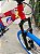 BICICLETA MTB FREERIDE ARO (26) VIKINGX TUFF X-25 CAMBIO 7VELOCIDADES (1X7) FREIO DISCO MECÂNICO COR VERMELHO/AZUL - Imagem 7