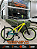 BICICLETA MTB FREERIDE ARO (26) VIKINGX TUFF X-44 CAMBIO 7VELOCIDADES (1X7) FREIO DISCO MECÂNICO COR AMARELO/VERDE - Imagem 1