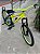 BICICLETA MTB FREERIDE ARO (26) VIKINGX TUFF X-44 CAMBIO 7VELOCIDADES (1X7) FREIO DISCO MECÂNICO COR AMARELO/VERDE - Imagem 10
