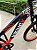 BICICLETA MTB FREERIDE ARO (26) VIKINGX TUFF X-25 CAMBIO 7VELOCIDADES (1X7) FREIO DISCO MECÂNICO COR ROXO/LARANJA - Imagem 6